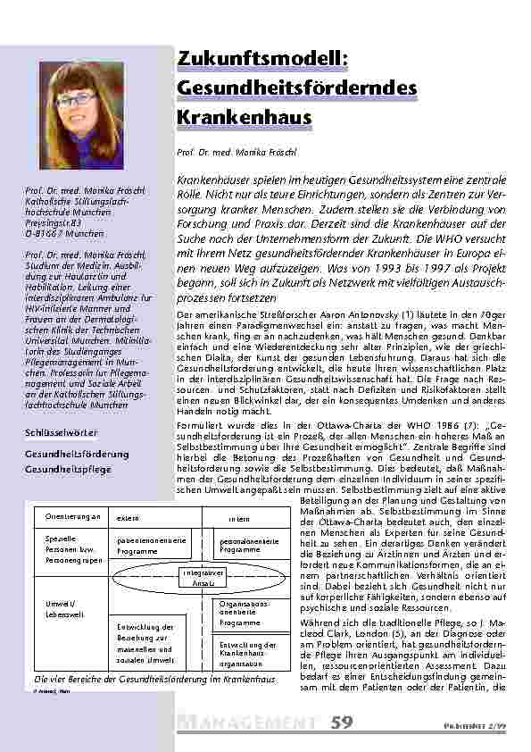 Zukunftsmodell: Gesundheitsförderndes Krankenhaus