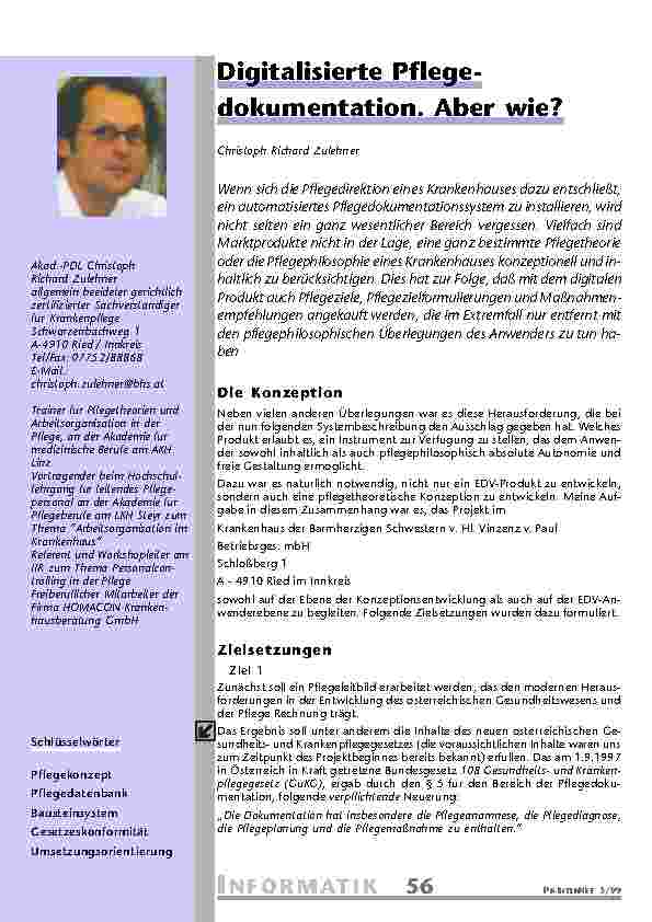 Digitalisierte Pflege-dokumentation. Aber wie?