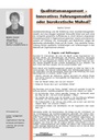 Qualitätsmanagement – Innovatives Führungsmodell oder bürokratische Mühsal?