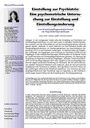 Einstellung zur Psychiatrie: Eine psychometrische Untersuchung zur Einstellung und Einstellungsänderung