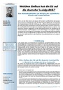 Welchen Einfluss hat die EU auf die deutsche Sozialpolitik?