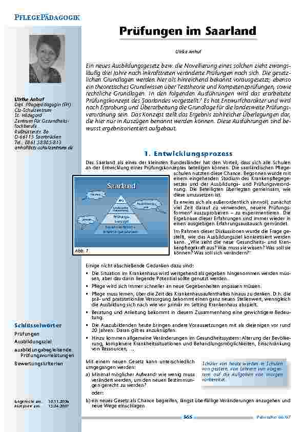 Prüfungen im Saarland