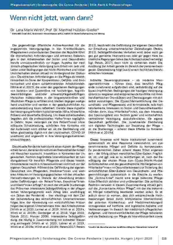 Wenn nicht jetzt, wann dann?