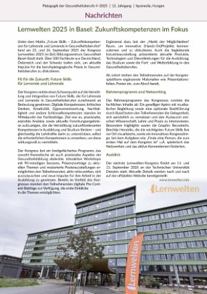[doc_568660] Lernwelten 2025 in Basel: Zukunftskompetenzen im Foku