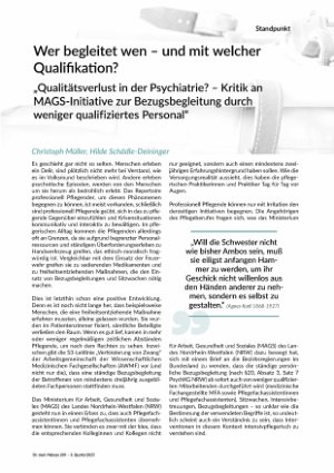 Wer begleitet wen - und mit welcher Qualifikation?