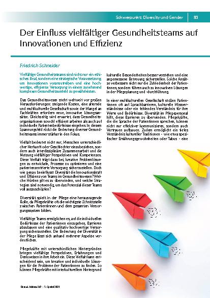 Der Einfluss vielfältiger Gesundheitsteams auf Innovationen und Effizienz
