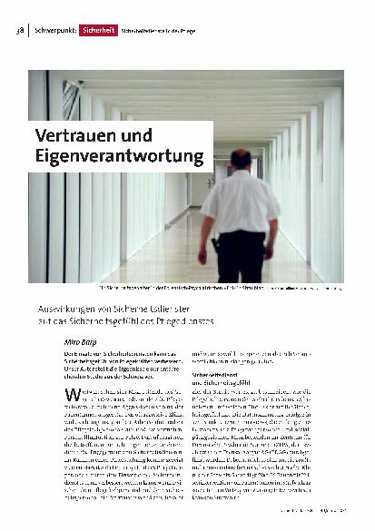 Vertrauen und Eigenverantwortung: Auswirkungen von Sicherheitsdiensten auf das Sicherheitsgefühl des Pflegedienstes