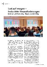 [doc_306882] Lust auf morgen – trotz vieler Herausforderungen Bericht vom 14. DGP Hochschultag – Pflegewissenschaft im Dialog