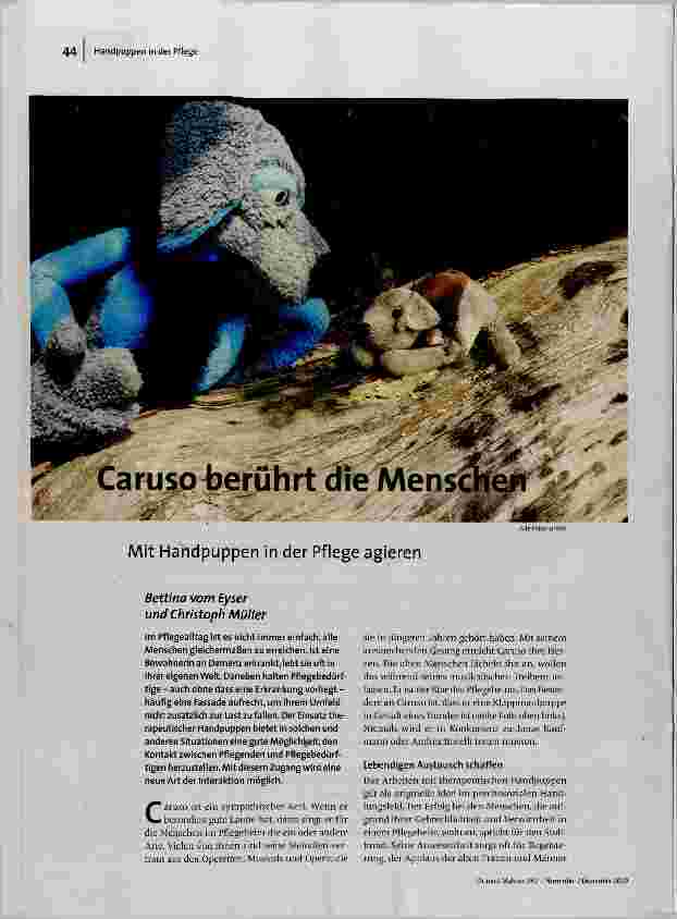 Caruso berührt die Menschen