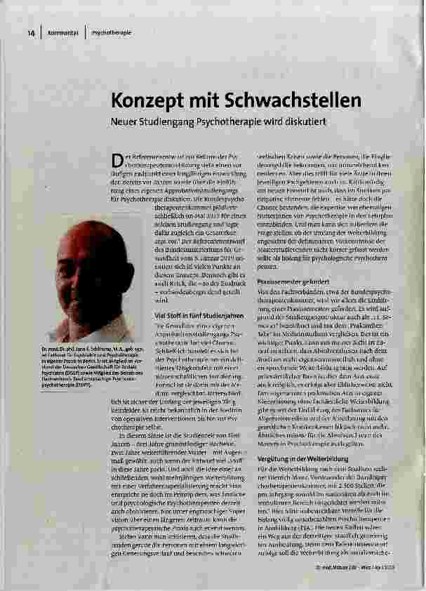 Konzept mit Schwachstellen