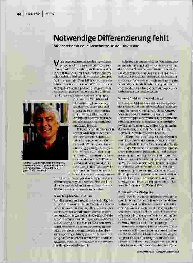 Notwendige Differenzierung fehlt