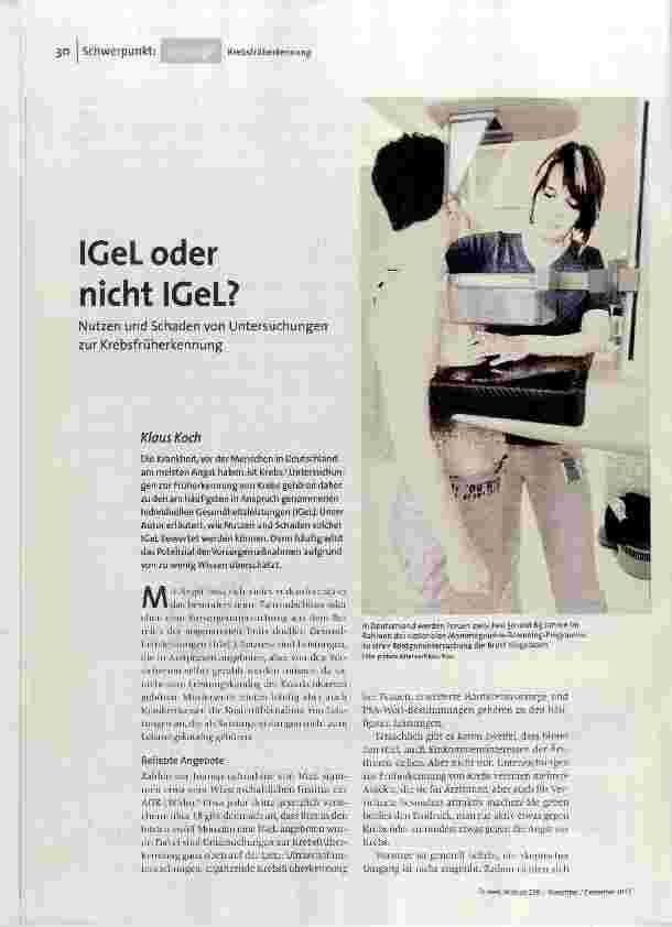 IGeL oder nicht IGeL?