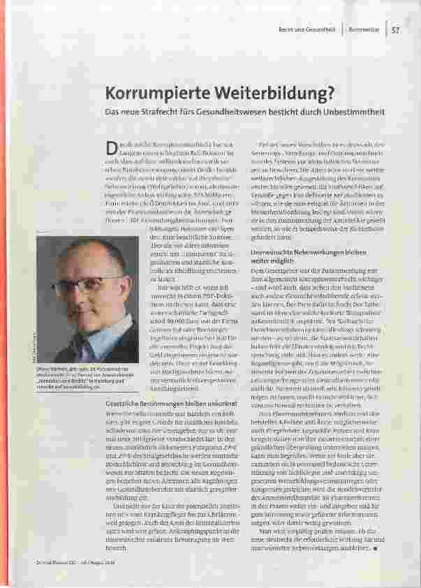 Korrumpierte Weiterbildung?