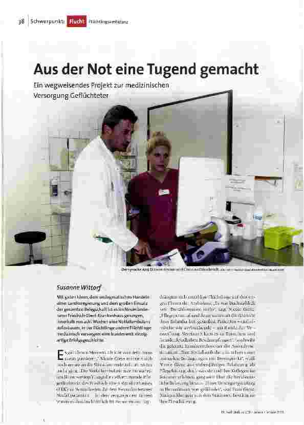 Aus der Not eine Tugend gemacht