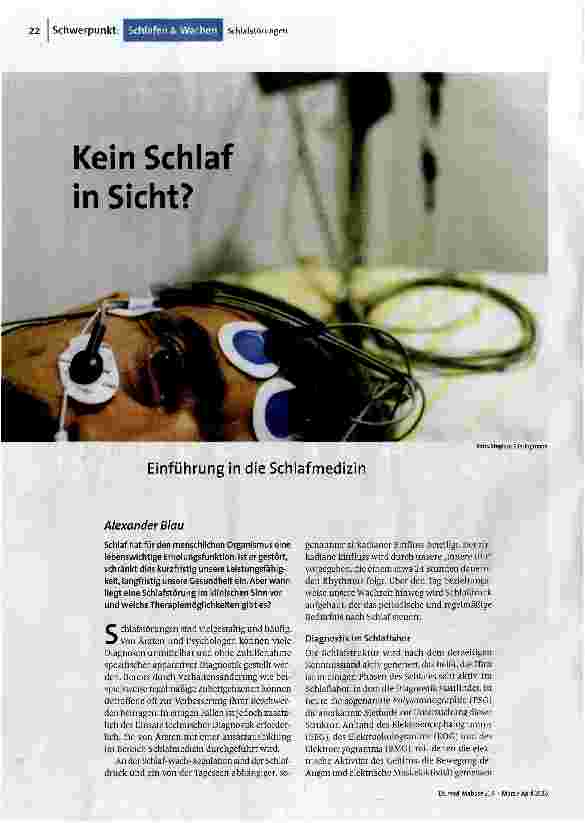 Kein Schlaf in Sicht?