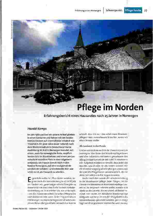 Pflege im Norden