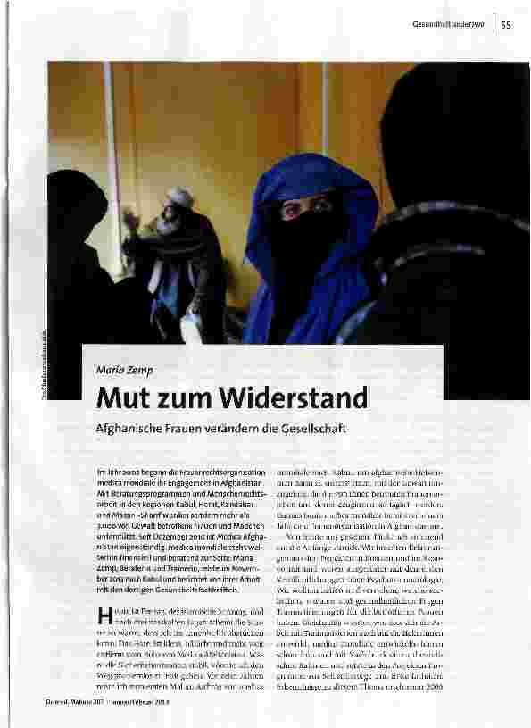 Mut zum Widerstand