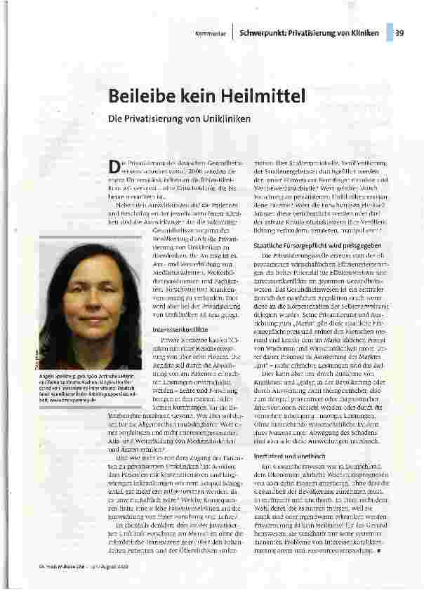 Beileibe kein Heilmittel