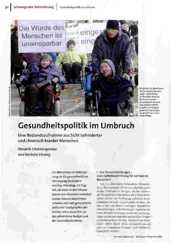 Gesundheitspolitik im Umbruch