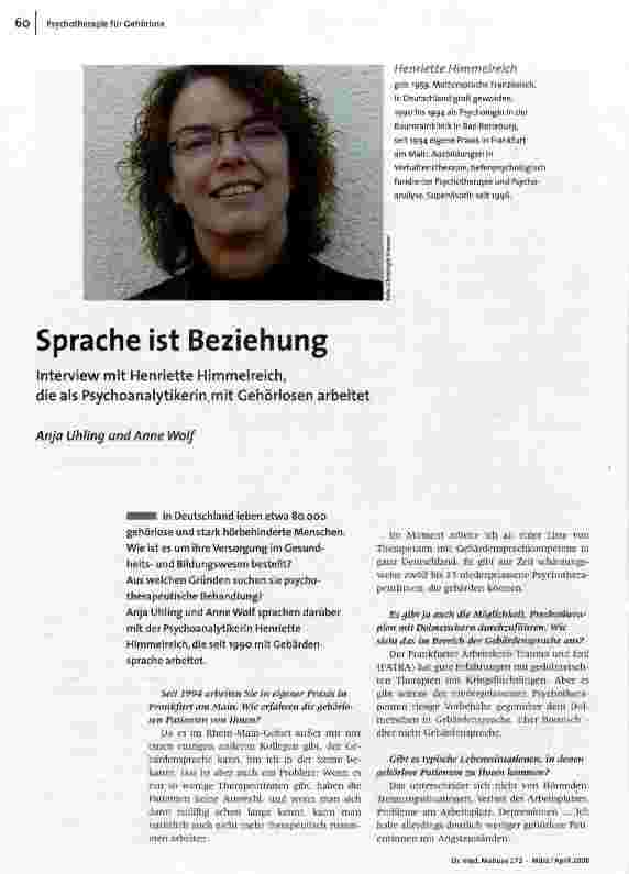 Sprache ist Beziehung
