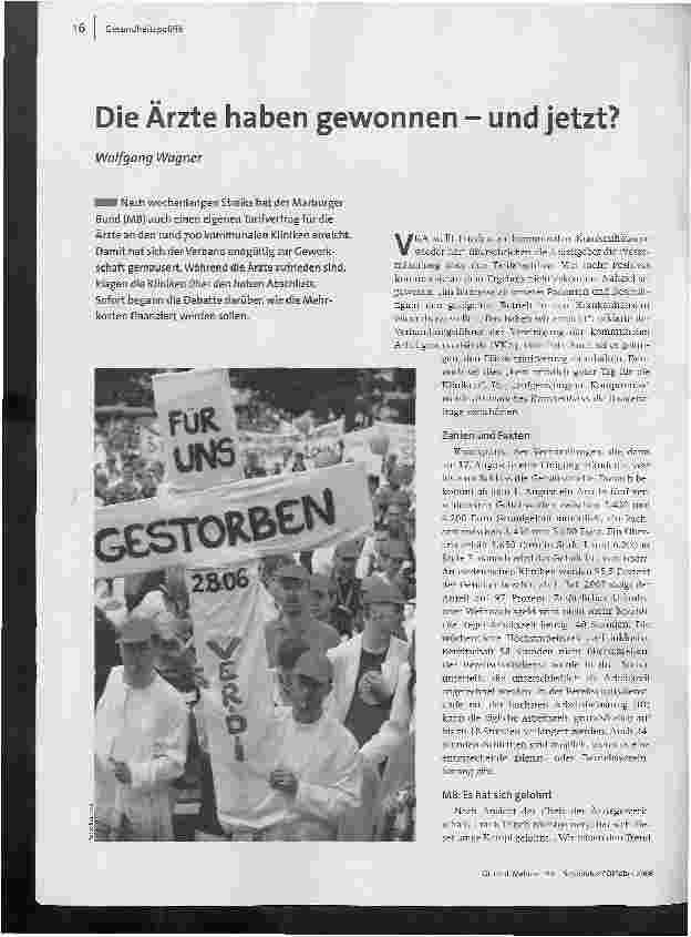 Die Ärzte haben gewonnen - und jetzt?