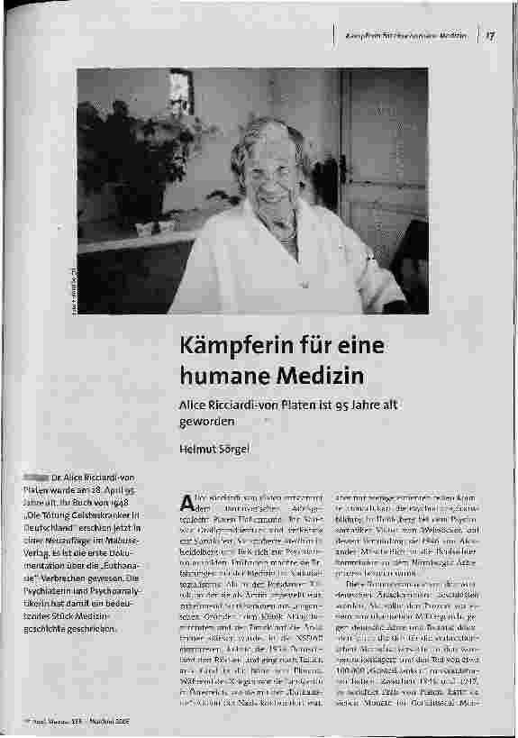 Kämpferin für eine humane Medizin