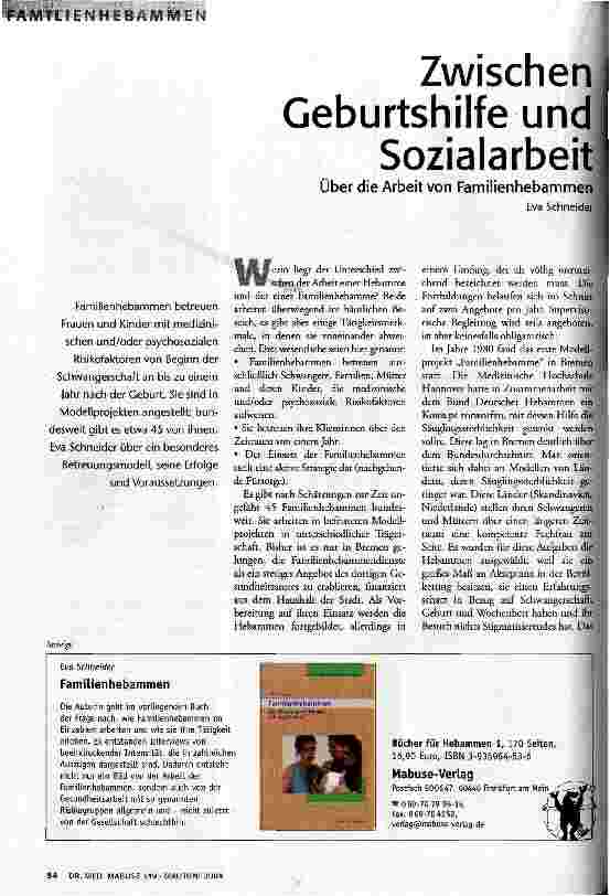 Zwischen Geburtshilfe und Sozialarbeit