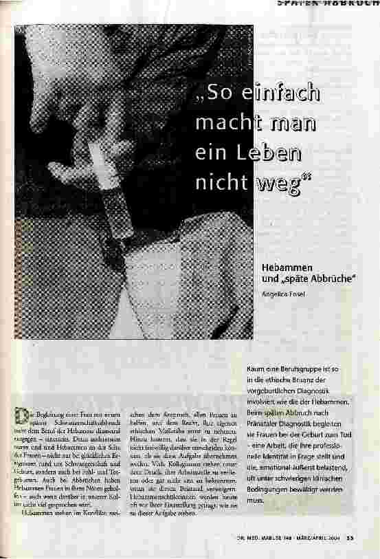 So einfach macht man ein Leben nicht weg