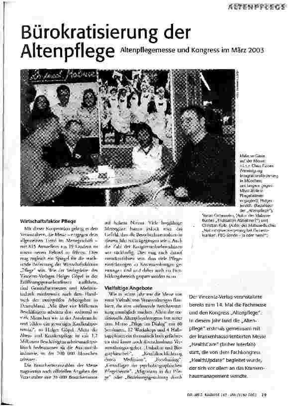 Bürokratisierung der Altenpflege