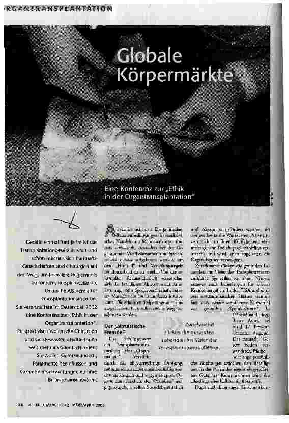 Globale Körpermärkte