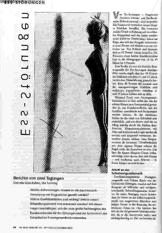 Ess - Störungen Berichte von zwei Tagungen