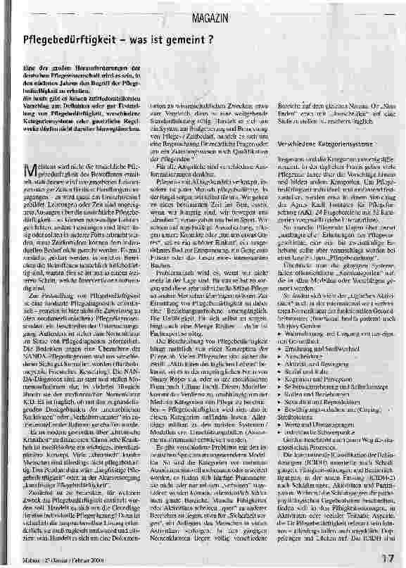 Pflegebedürftigkeit - was ist gemeint?