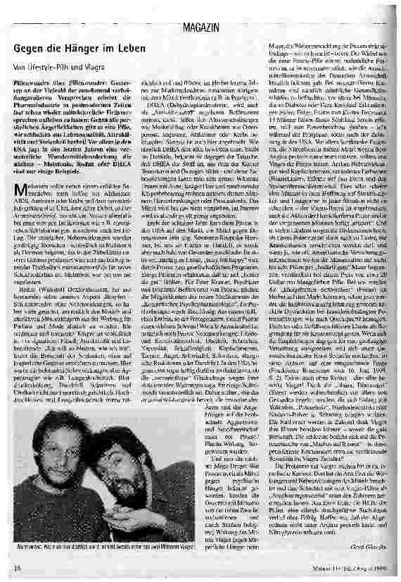 Geben die Hänger im Leben Von Lifestyle-Pills und Viagra