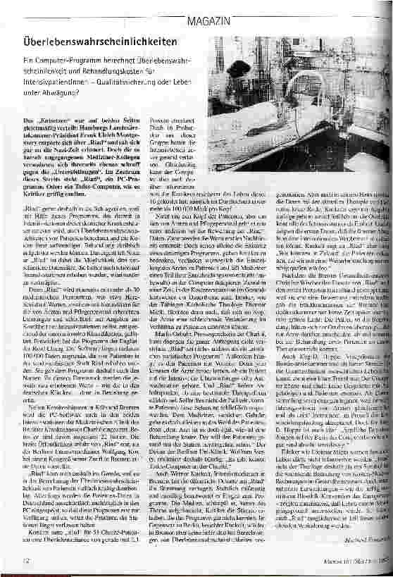 Überlebenswahrscheinlichkeiten