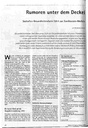 Rumoren unter dem Deckel