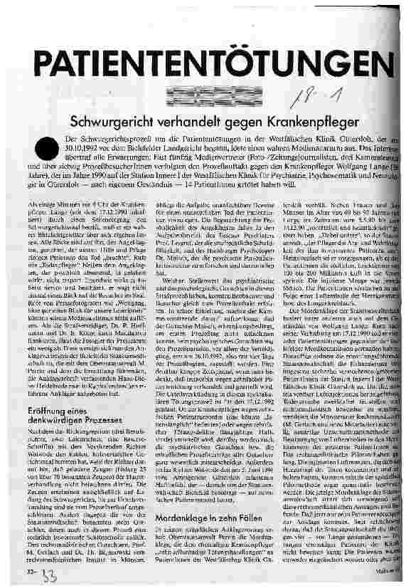 Patiententötungen Schwurgericht verhandelt gegen Krankenpfleger