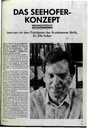 Das Seehofer-Konzept Interwiew mit dem Präsidenten der Ärztekammer Berlin, Dr. Ellis Huber