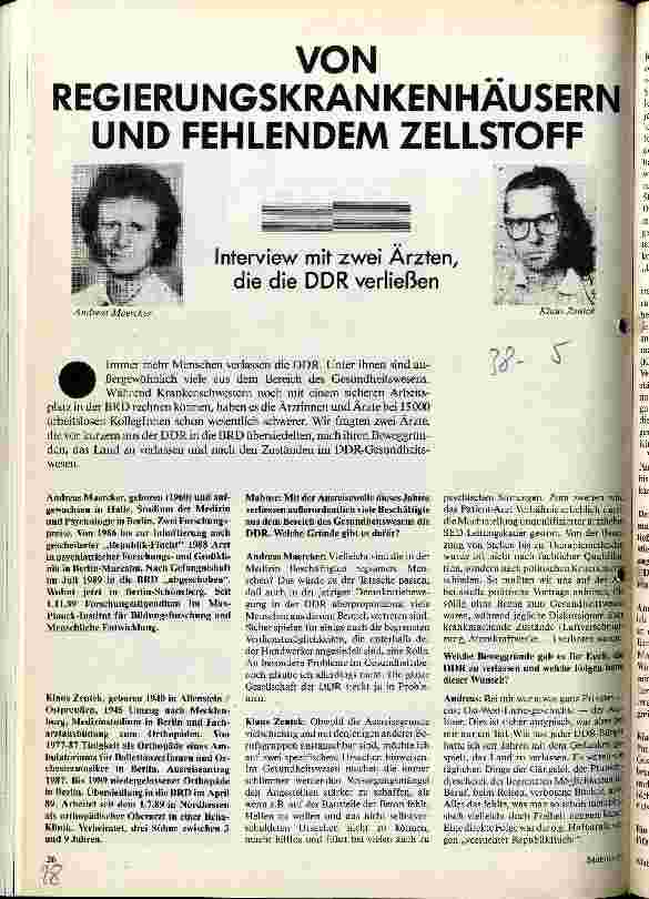 Von Regierungskrankenhäusern und fehlendem Zellstoff