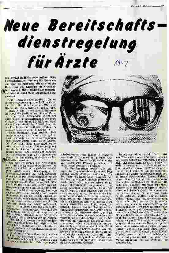 Neue Bereitschaftsdienstregelung für Ärzte