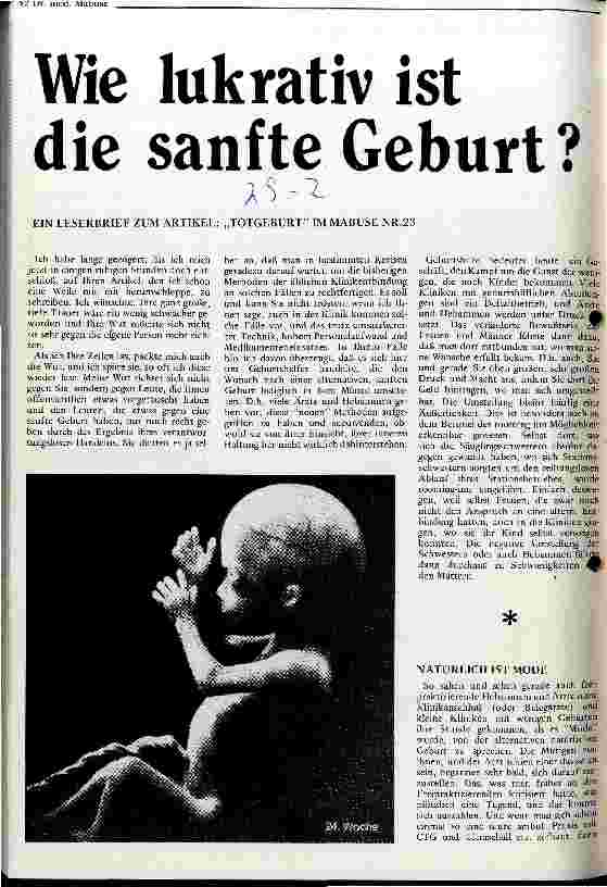 Wie lukrativ ist die sanfte Geburt?